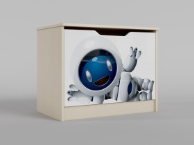 Ящик для игрушек Санни (Белый/корпус Клен) в Бородино - borodino.katalogmebeli.com | фото
